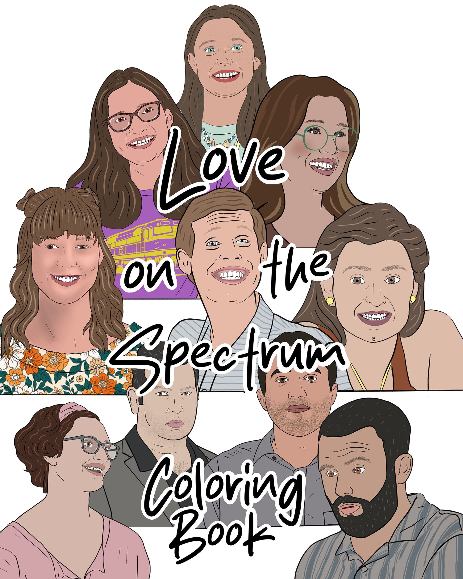 Love on the Spectrum Coloring Book - Physical Copy - Whoreable Decor