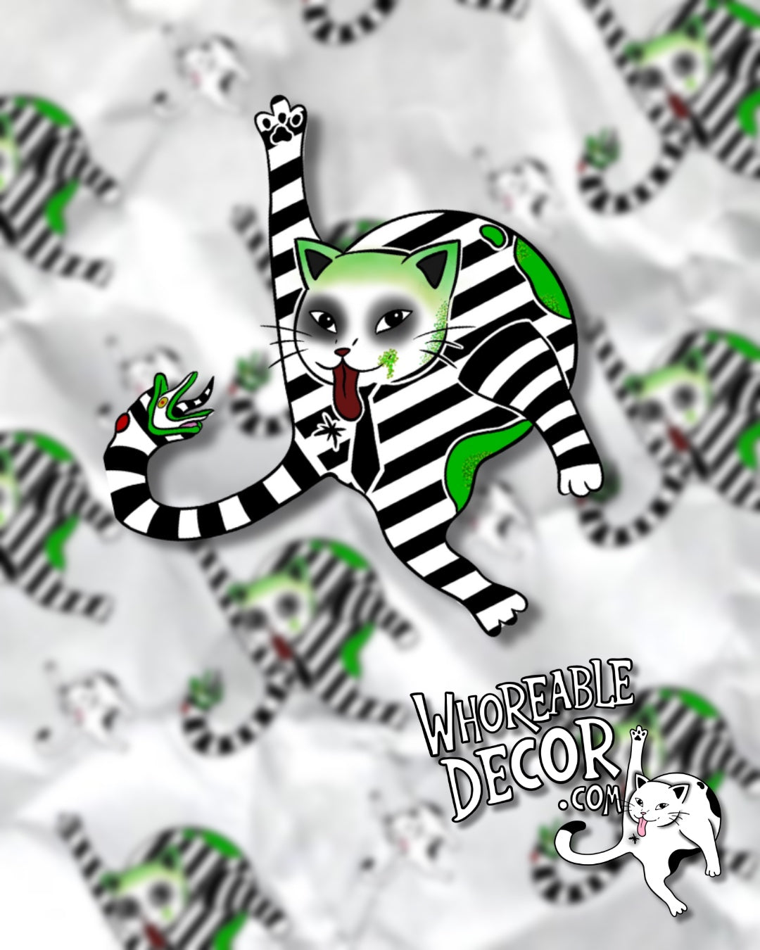 $5 Whoreable Cat Stickers Halloween Pack