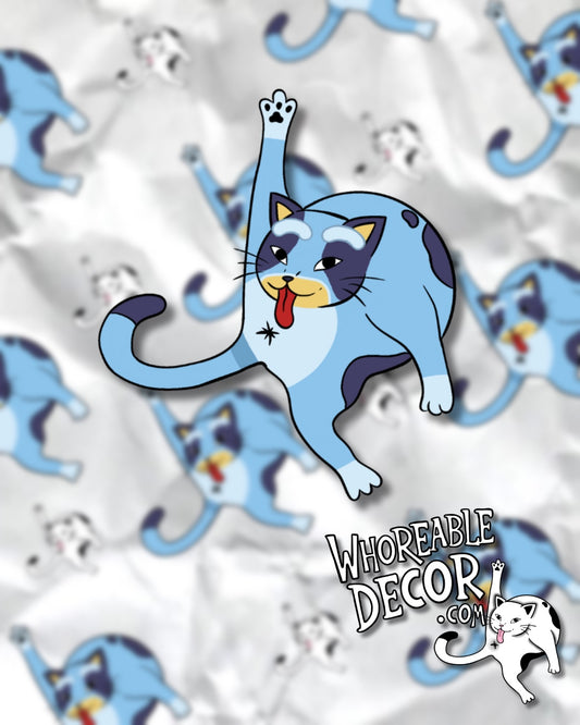 Whoreable Bluey Cat - sticker