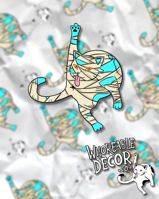 Whoreable Mummy Cat - sticker