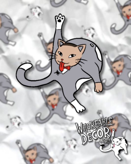Whoreable Pee Wee Cat - sticker
