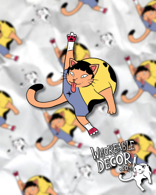Whoreable Gene Belcher Cat - sticker